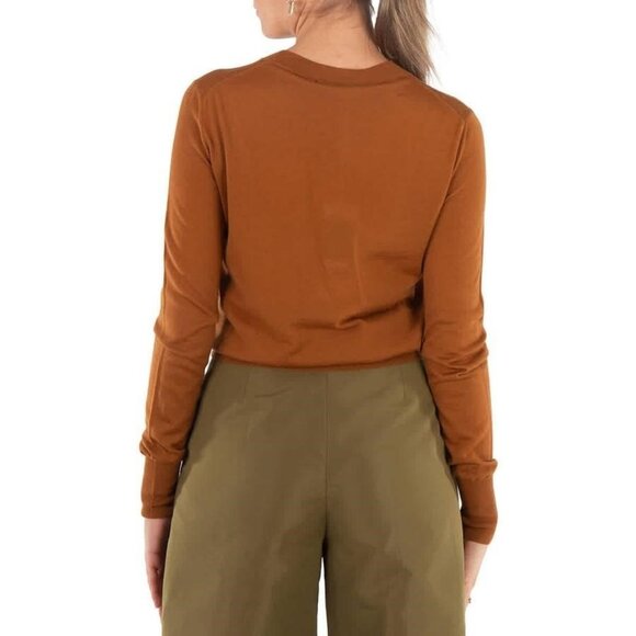 New Stella McCartney Ladies Brown Crewneck Jumper - Picture 3 of 6